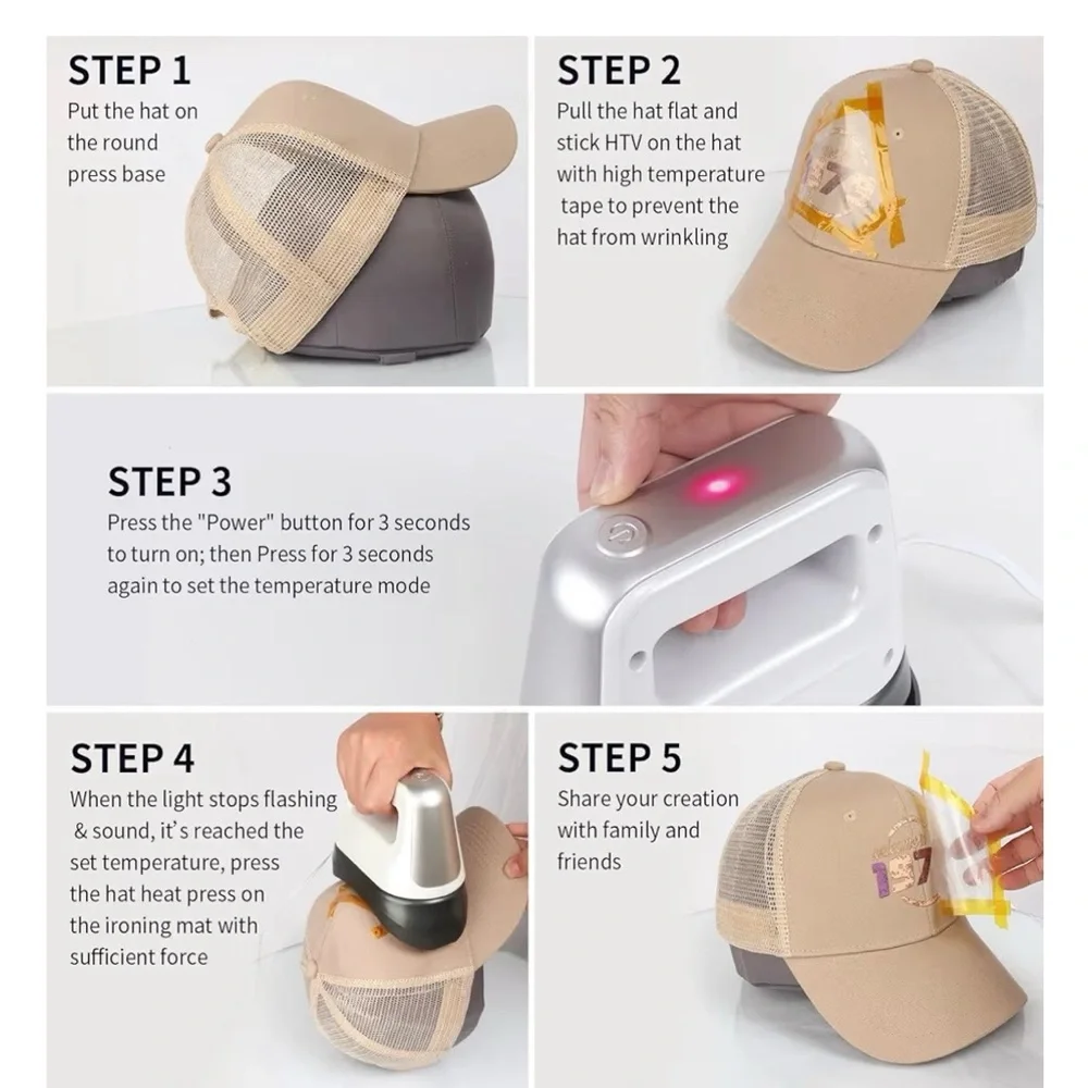 Hat press, mini hat press machine - Picture 5 of 6